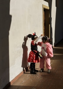 carnevale, coriandoli, maschere, ombra, bambini, ombre, costumi, bambine, rosa, due