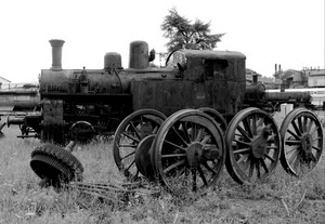 ruote, locomotiva, treno, erba, bianconero, albero, ferro, bianco, ferrovia