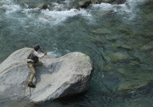 pescatore, canna, scoglio, acqua, fiume, uomo, mare, sassi, onde, roccia
