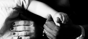 mani, bianconero, unghie, bambino, anello, braccio, donna, tre, dita