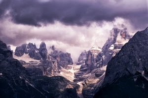 nuvole, montagne, neve, montagna, cime, rocce, roccia, nebbia, ghiacciaio, vette, dolomiti, picchi