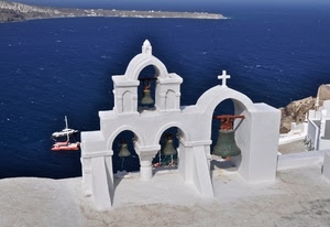 mare, campane, barche, bianco, croce, acqua, chiesa, campanile, blu