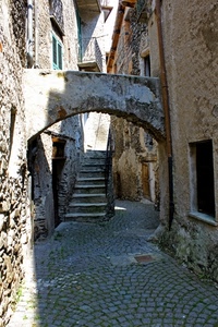 vicolo, arco, scala, finestre, gradini, balcone, case, scale, borgo, scorcio, via, ringhiera, finestra, scalinata, porte