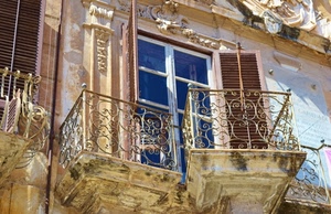 persiane, vetri, balcone, finestra, balconi, decorazioni, ringhiera, finestre, ringhiere, palazzo, vetro