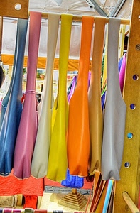 giallo, borse, colori, rosa, arancione, bianco, appese, bancarella, blu, plastica, multicolore, mercato
