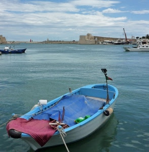 barca, mare, porto, acqua, barche, blu, azzurro, cielo, gru