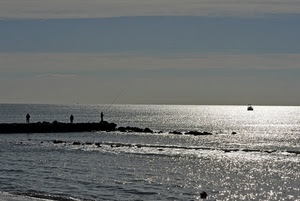 mare, pescatori, acqua, scogli, barca, riflessi, molo, pescatore, riflesso