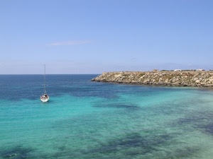 mare, barca, azzurro, scogli, acqua, cielo, blu, costa, molo