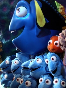 pupazzi, pesci, blu, occhi, arancione, peluche, rosso