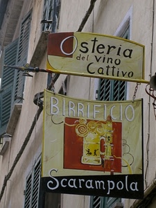 insegna, osteria, boccale, birra, insegne, finestre, vino, birrificio, scritte, persiane, ferro