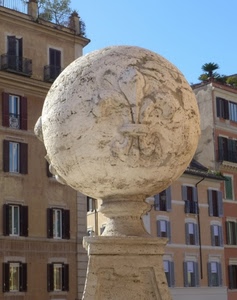 sfera, finestre, palla, palazzi, marmo, pietra, giglio, monumento, persiane