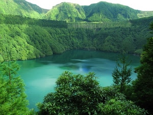 lago, verde, alberi, montagna, acqua, montagne, bosco, paesaggio, natura, boschi