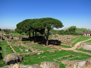 alberi, rovine, verde, ruderi, resti, erba, casa, prato, archeologia, cielo, pini, antichità