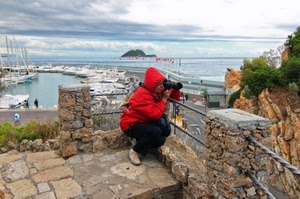 mare, barche, fotografo, rosso, porto, fotografa, isola, panorama
