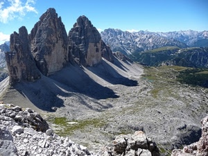 cime, montagna, tre, montagne, ombre, rocce, panorama, dolomiti, sassi, lavaredo
