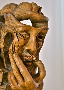 mano, legno, scultura, baffi, occhi, maschera, volto, naso, dita, barba, cristo