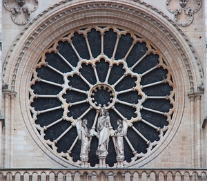 rosone, statue, raggi, colonne, chiesa, cerchio, angeli, cerchi, sculture, rotondo, vetro, dettaglio, madonna, tre, scultura