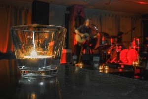 bicchiere, vetro, trasparenza, candela, chitarra, rosso, lumino, musicista, cantante, musica, trasparente, fiamma