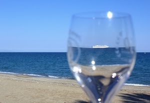 mare, nave, bicchiere, spiaggia, vetro, sabbia, acqua, trasparente, azzurro, cielo, riflesso, calice, blu, trasparenza