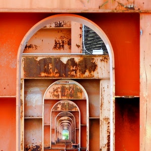 prospettiva, archi, ruggine, rosso, porte, ferro, arancione, marrone, arco, aperture, metallo, cavi