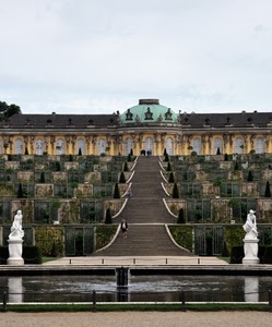 statue, fontana, scalinata, acqua, scale, gradini, scala, cupola, giardino, palazzo, villa