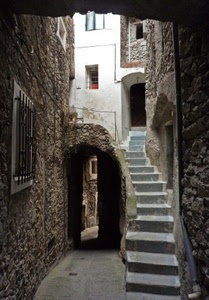 vicolo, arco, scale, scala, finestre, gradini, scalini, porte, borgo, scalinata, scorcio