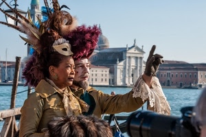 venezia, maschere, carnevale, chiesa, fotografo, mano, maschera, piume, canale, cappelli